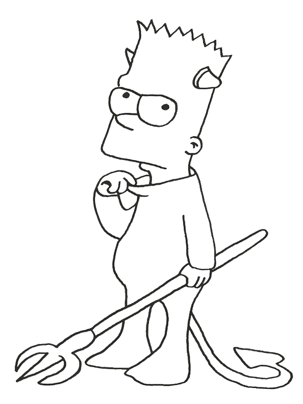 Bart Simpson para desenahr