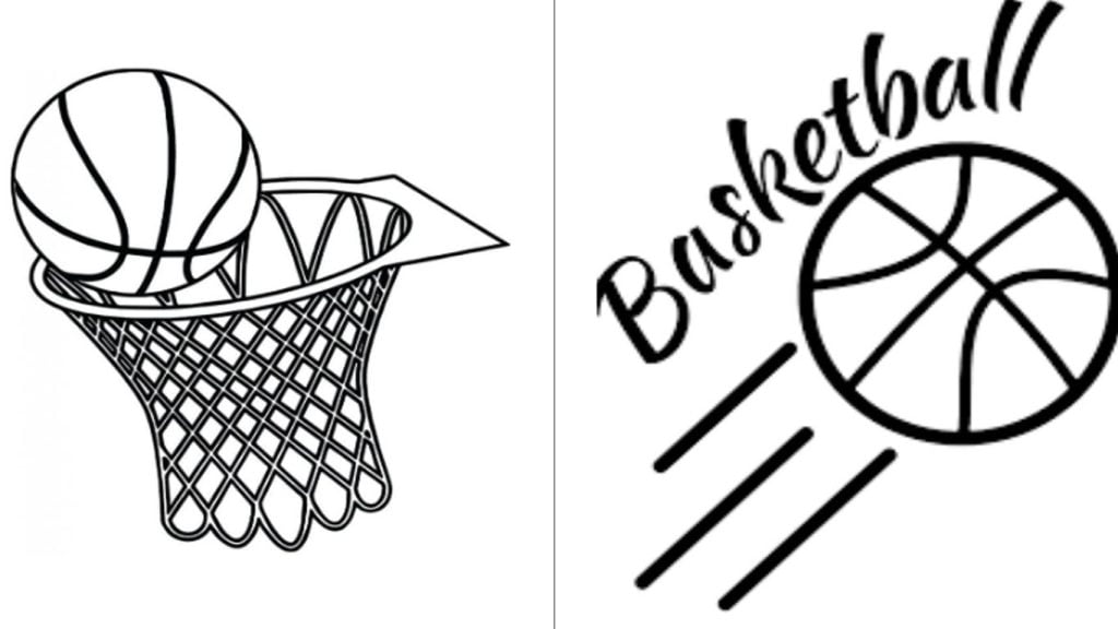 Desenho de Bola de basquete para colorir