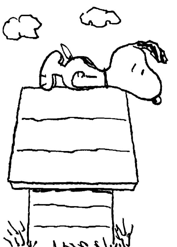 Desenho do Snoopy colorir