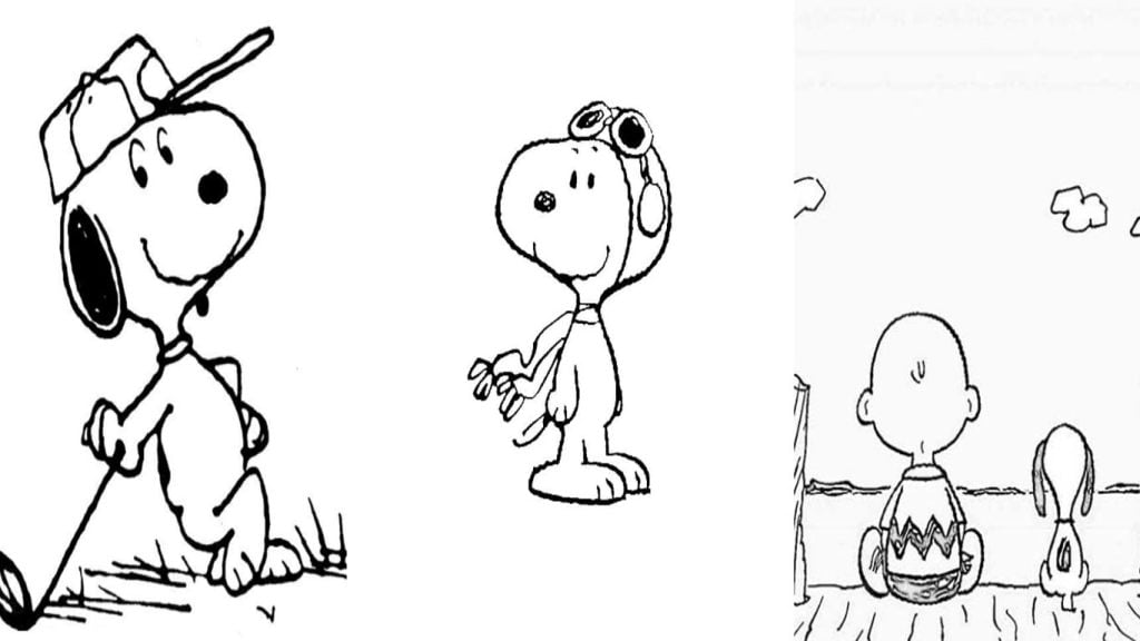 Desenho do Snoopy para colorir imprimir