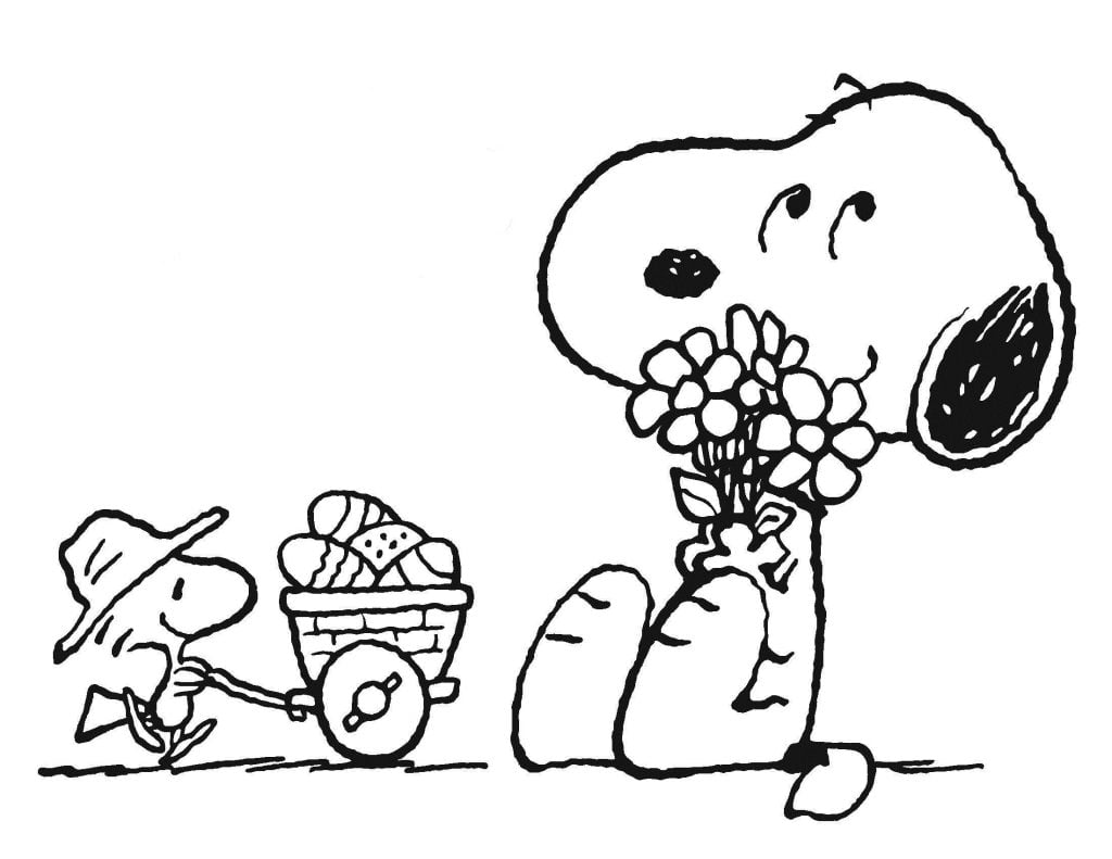 Desenho do Snoopy para imprimir