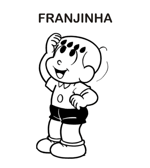 Franjinha para colorir