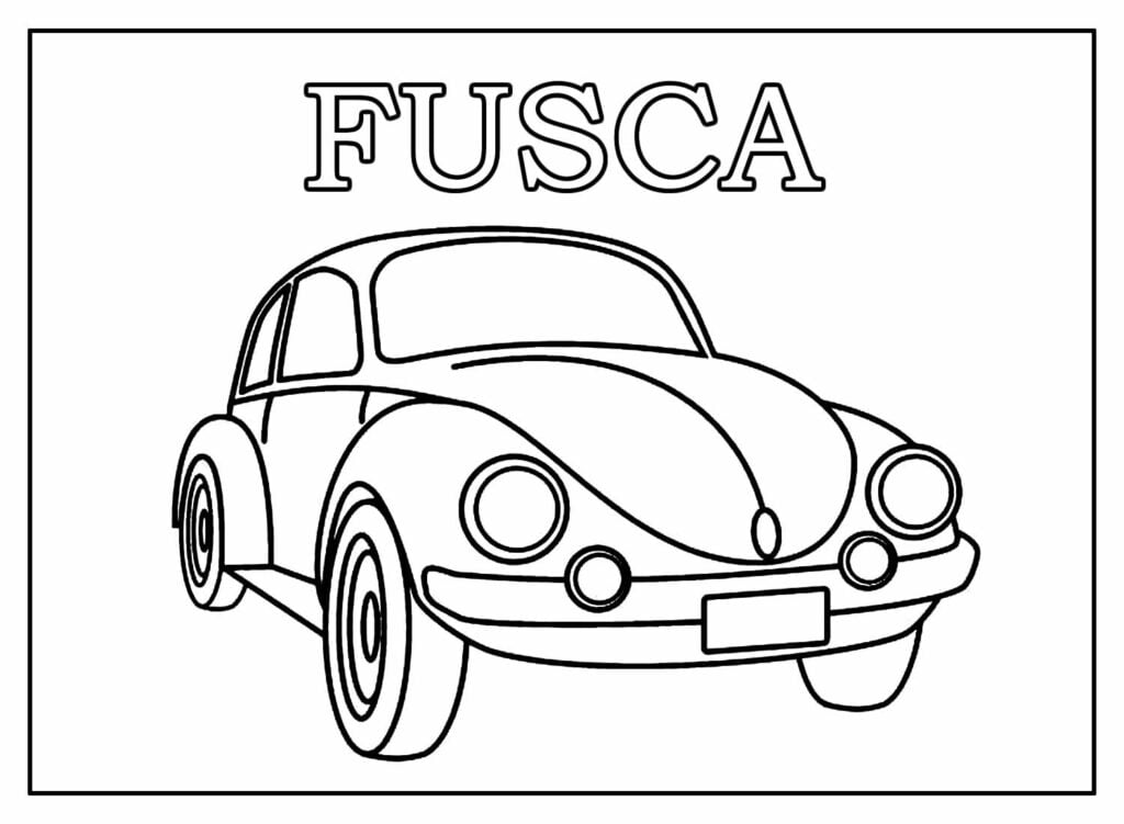 Fusca para pintar