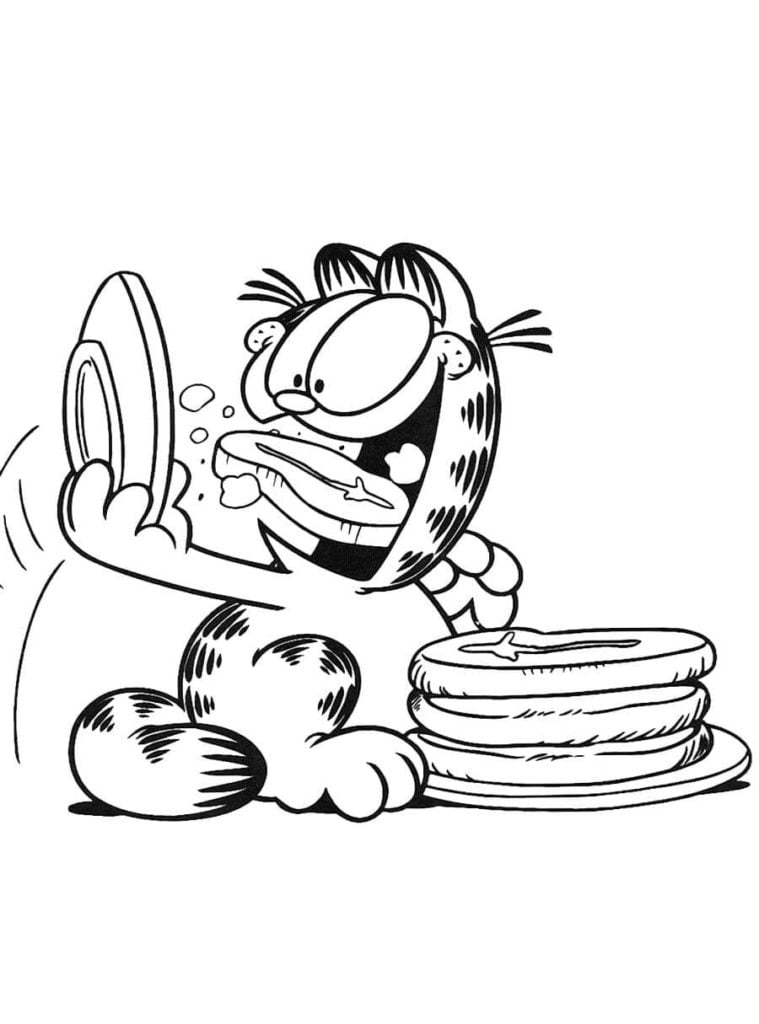 Garfield para colorir