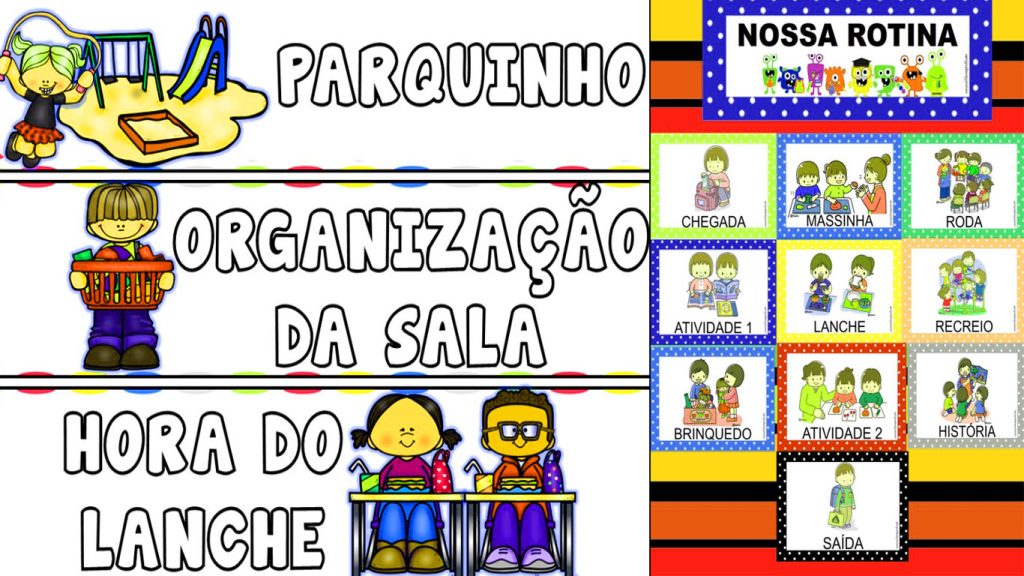 Rotina educação infantil para imprimir atividades