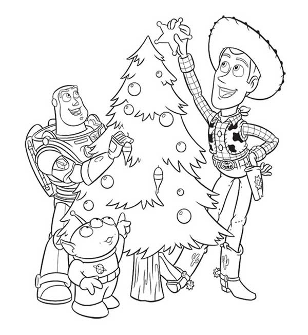 Toy Story para colorir e desenhos para imprimir natal