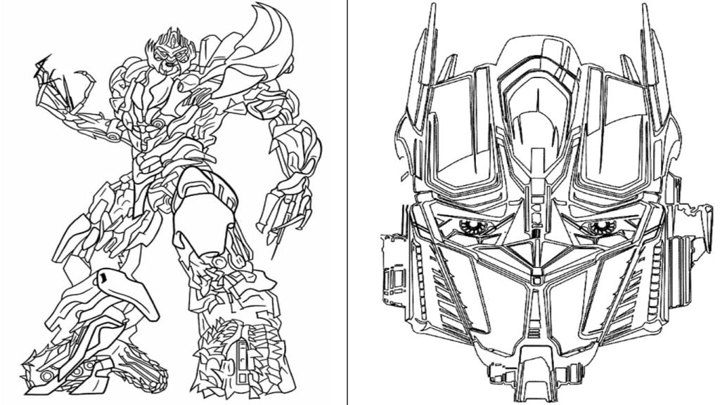 Transformers para desenho colorir imprimir