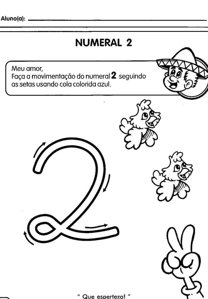 atividades pedagogicas com o numeral 2