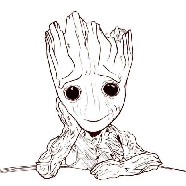 desenho Groot colorir