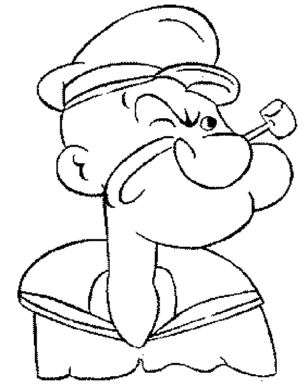 desenho Popeye para  imprimir