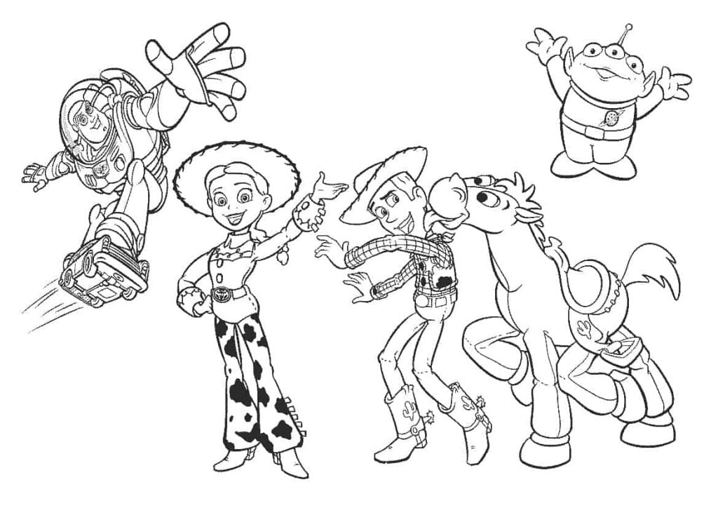 desenho Toy Story para colorir