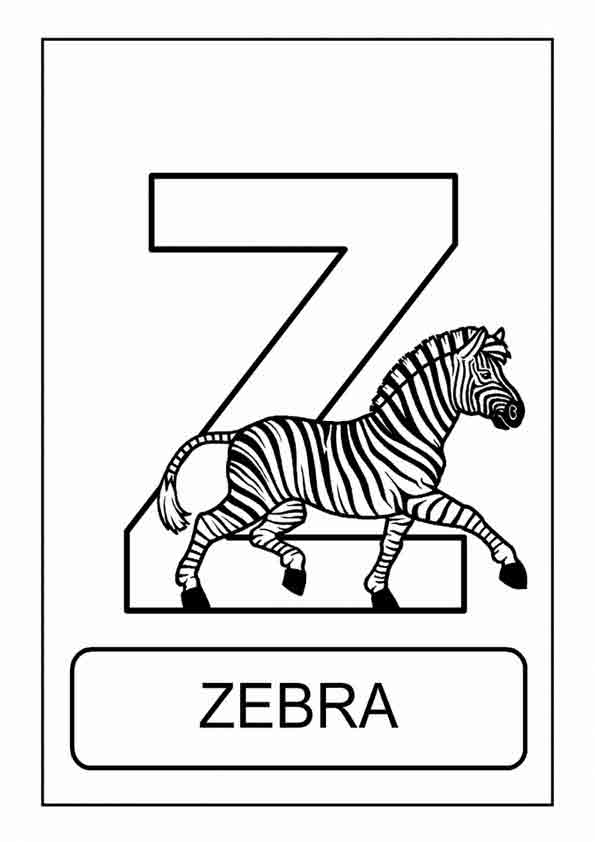 desenho de Zebra atividades