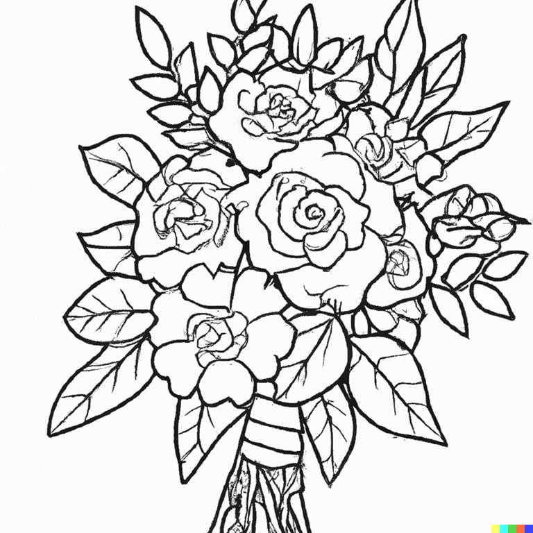 desenho-de-buque-de-flores-para-colorir