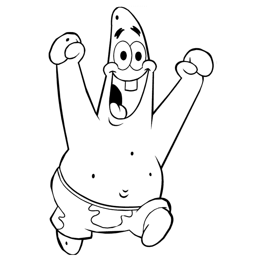 desenho do Patrick para colorir