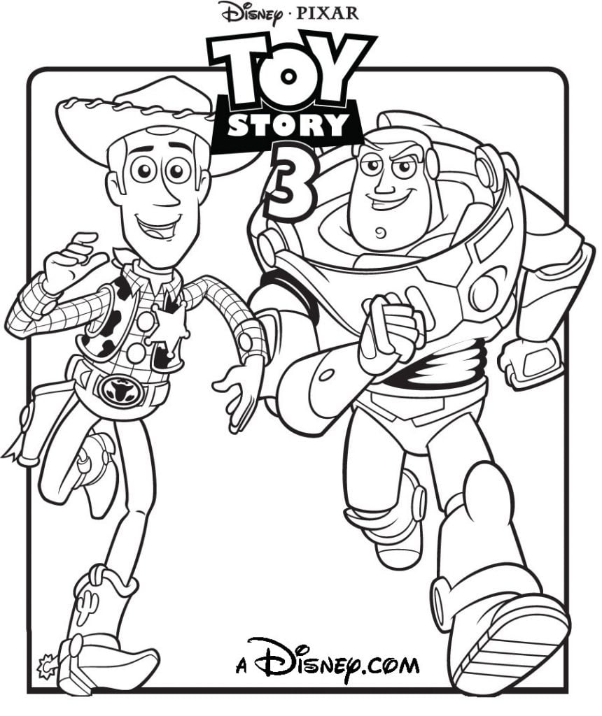 imagem Toy Story para colorir