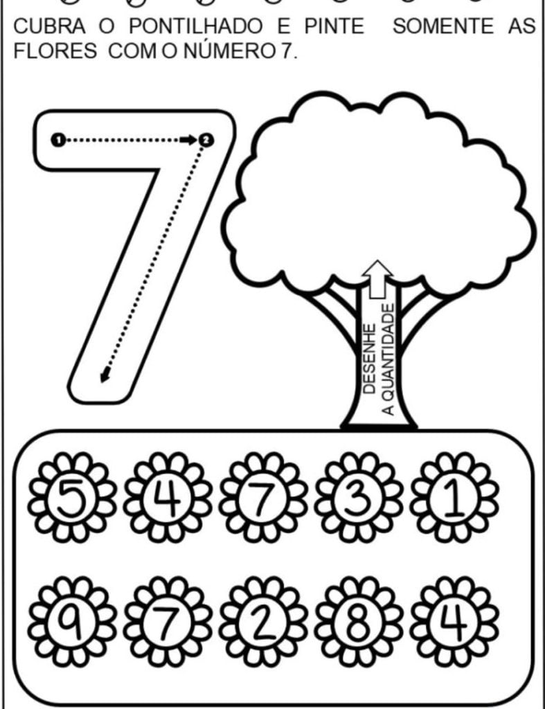 numero 7 educação infantil