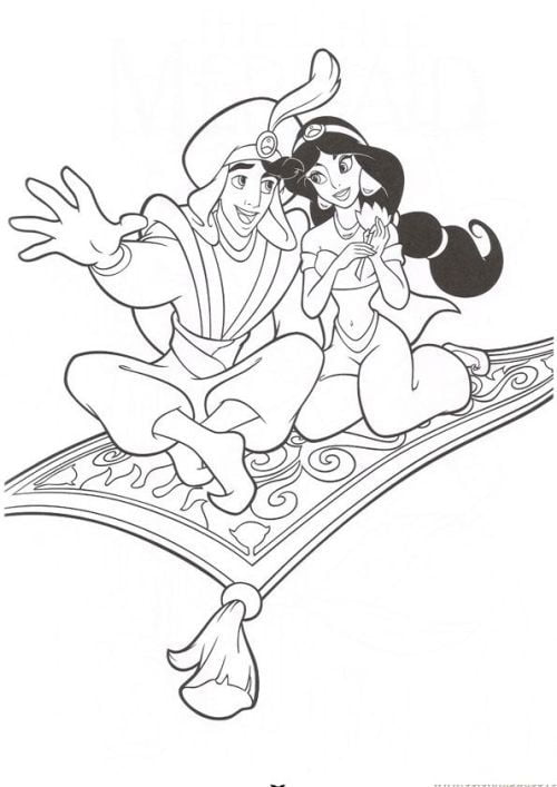 Desenhos-para-colorir-Disney-aladin