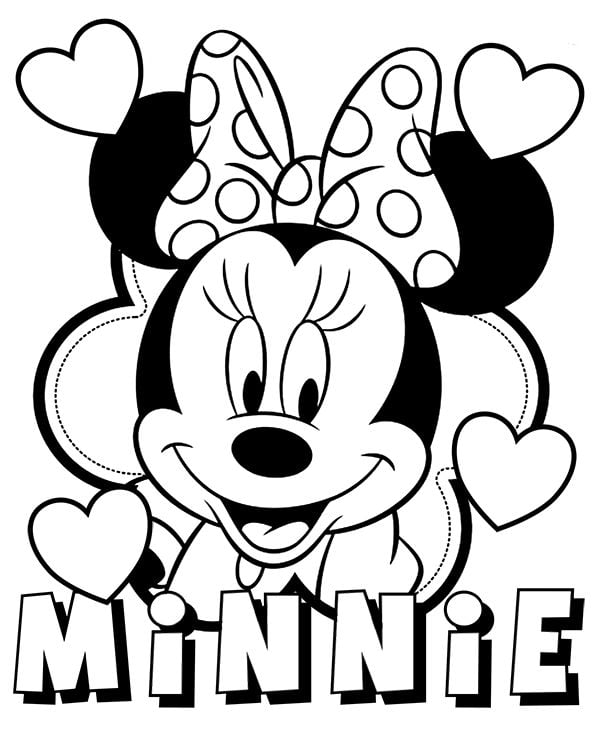 Desenhos-para-colorir-Disney-coracao-com-minnie