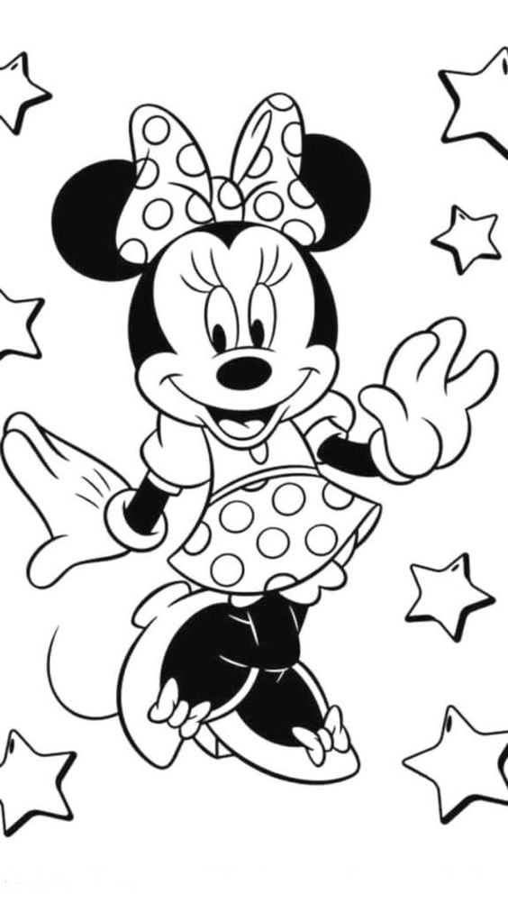 Desenhos-para-colorir-Disney-minnie