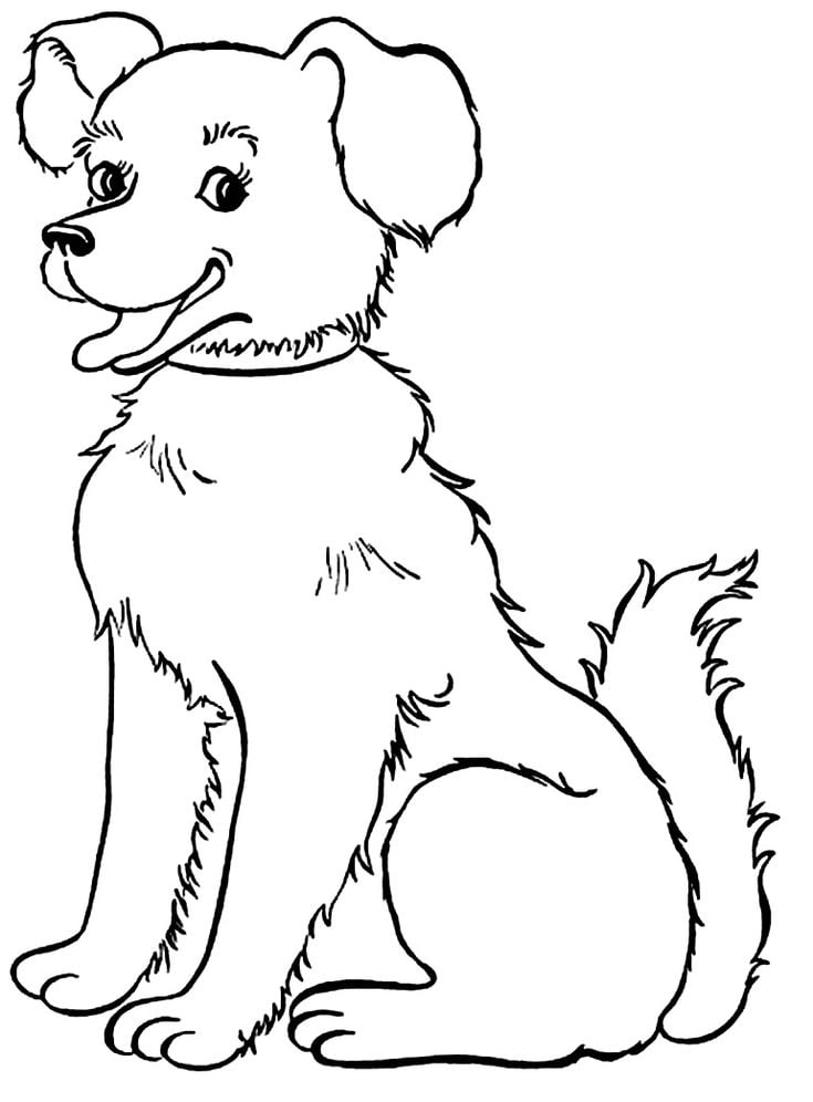 Desenhos-para-colorir-infantil-cachorrinho-sorrindo