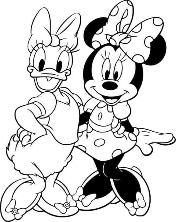 Desenhos-para-colorir-infantil-margarida-e-minnie