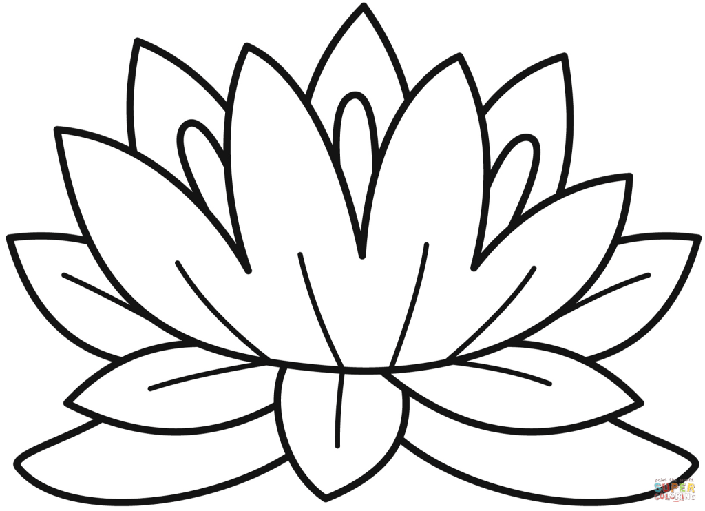 Flor-de-Lotus-para-desenhar