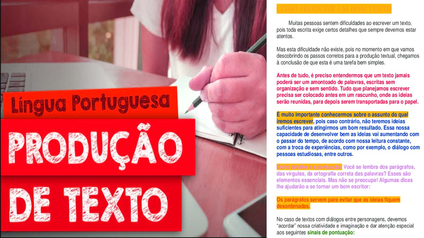 Produção de texto como escrever um bom texto