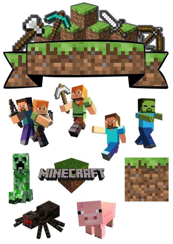 Minecraft topo de bolo