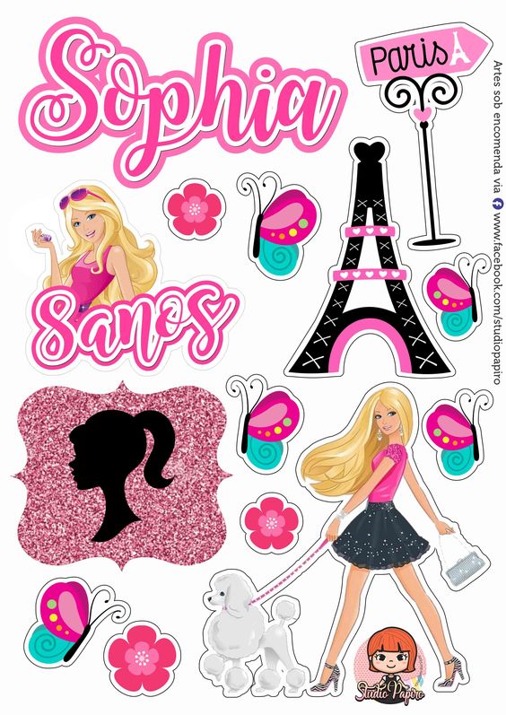 topper-de-bolo-barbie-para-imprimir