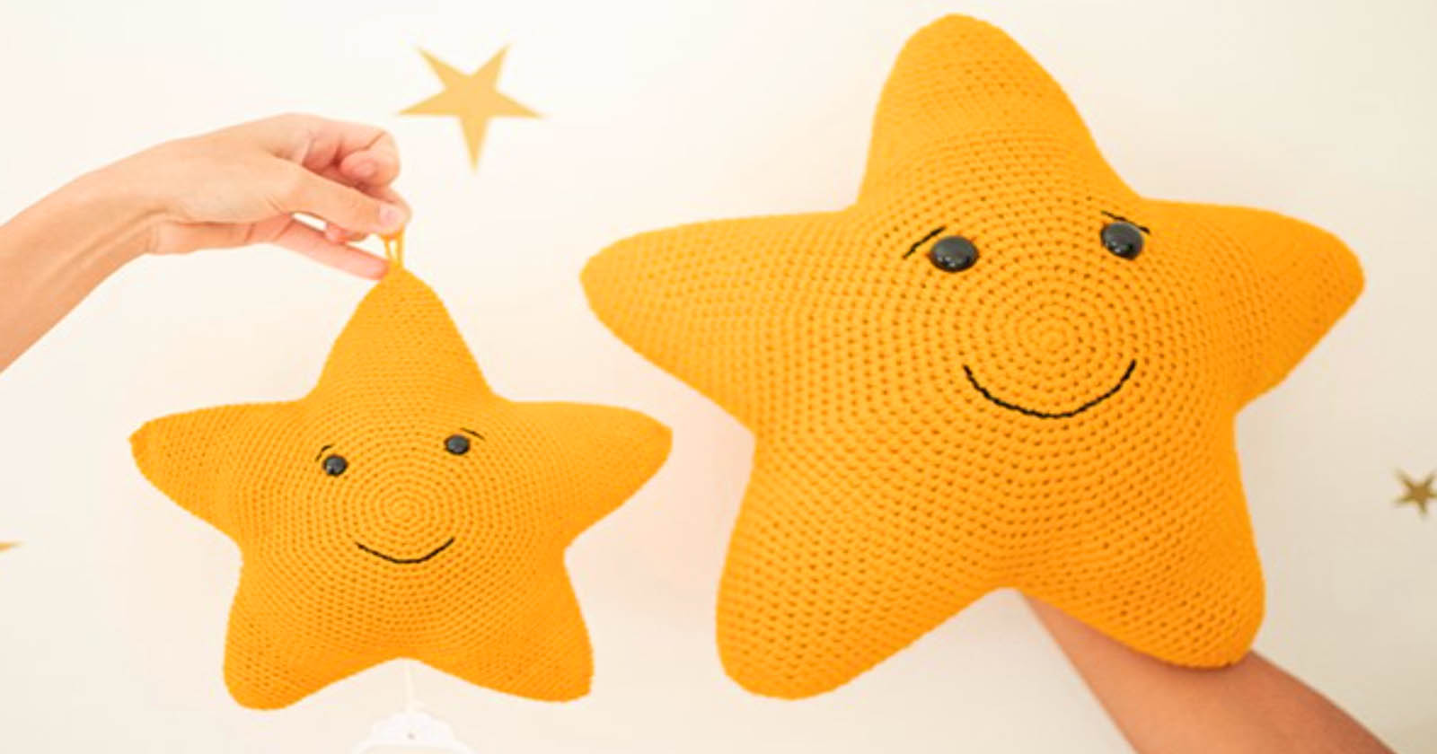 Estrela Amigurumi Sorridente croche