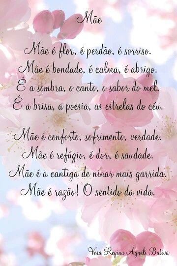 Homenagem em forma de poesia dia das mães