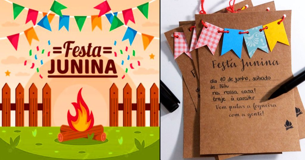 Convite de festa junina imprimir