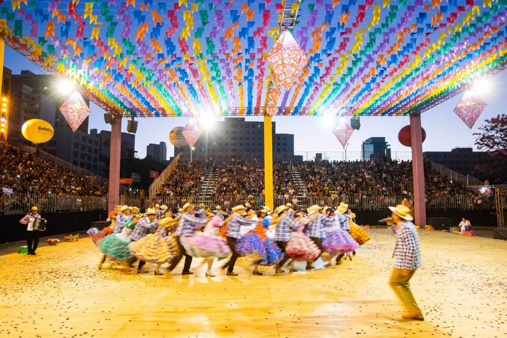 O que é um arraial junino