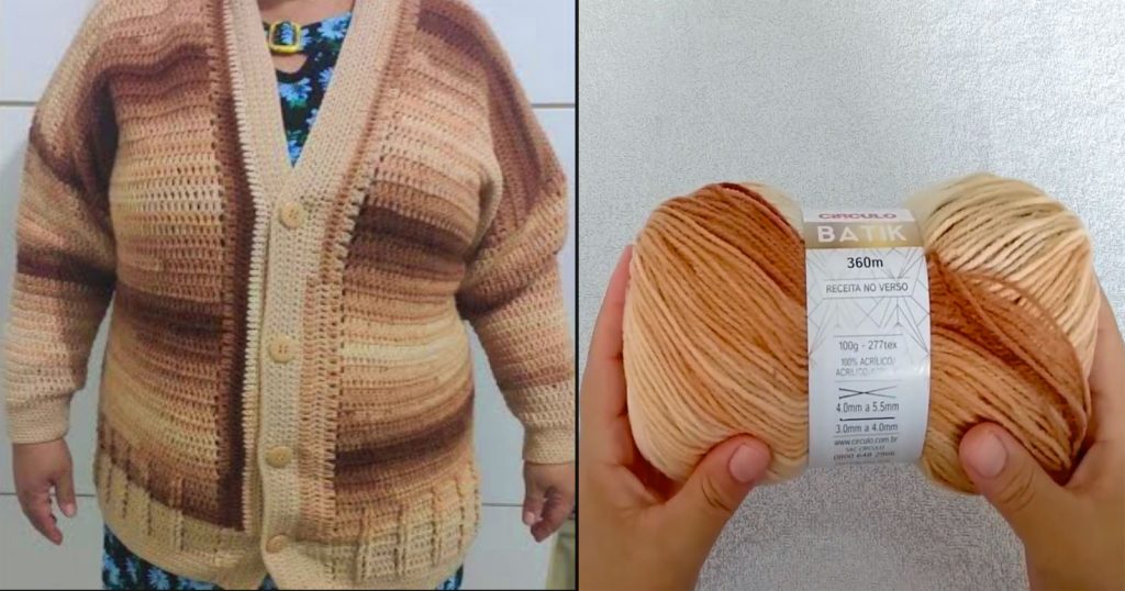 cardigan de frio de crochê plus size como fazer