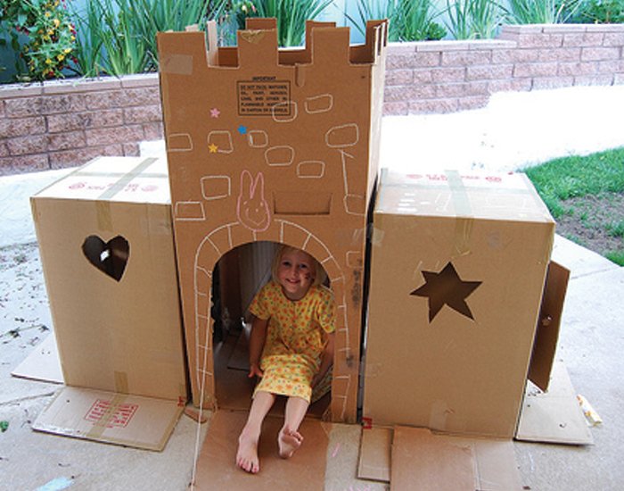 Castelo de Papelão para Crianças