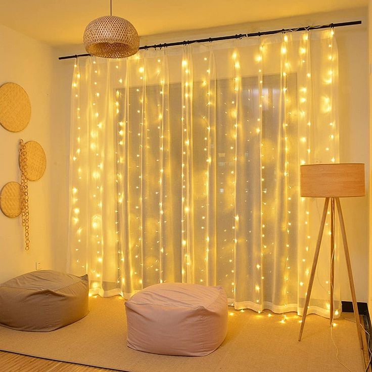 Decoração com luzes LED