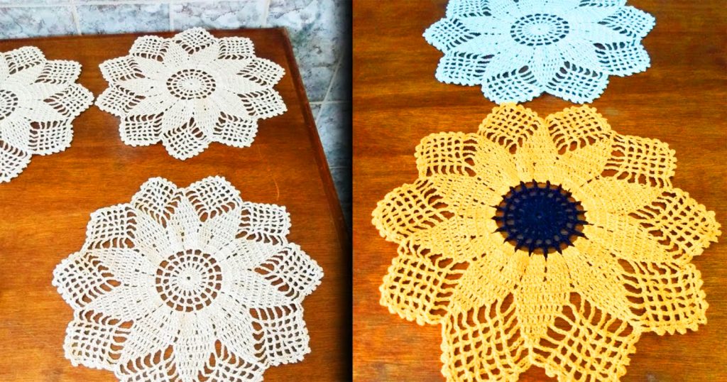 Toalhinhas de crochê estrelinhas para vender e decorar