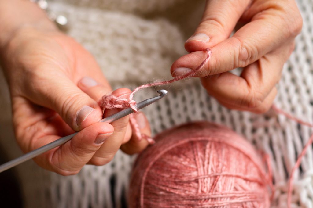 como fazer ponto argola de croche