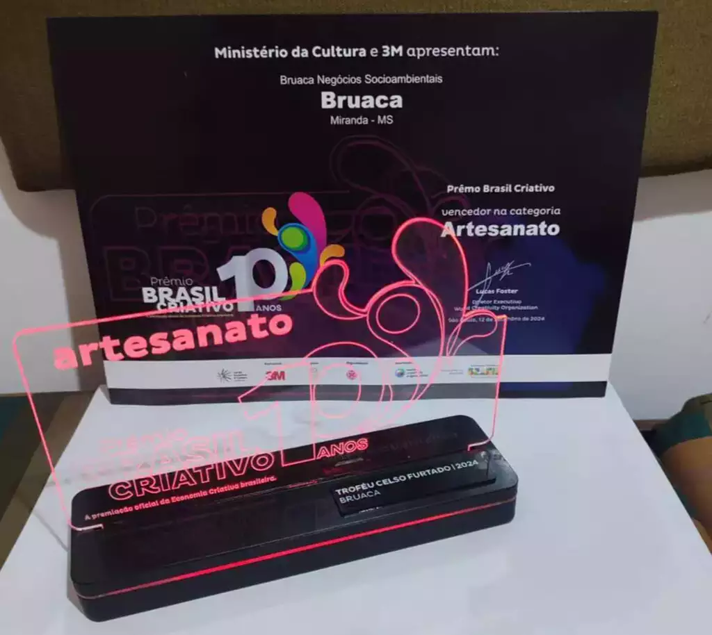 Prêmio recebido foi na categoria de artesanato