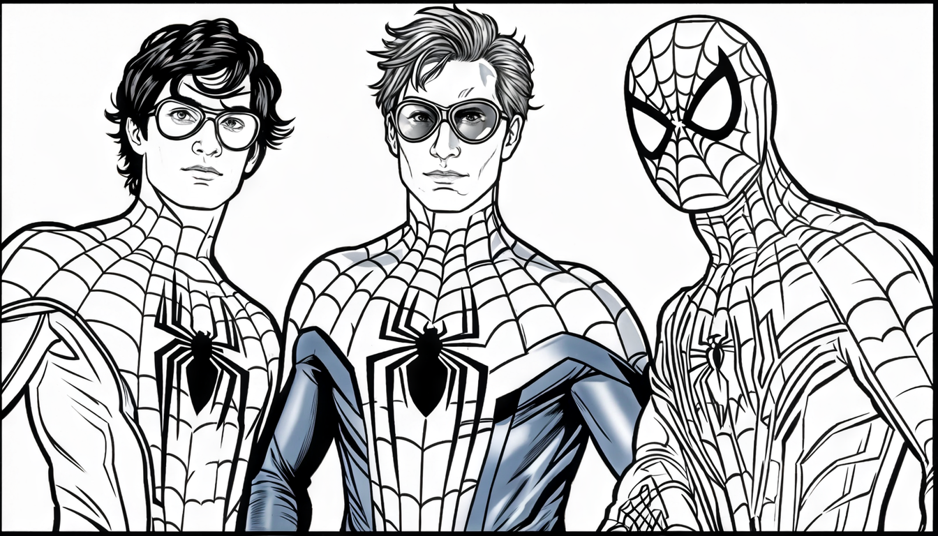 homem aranha para colorir12