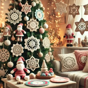 Decoração Natalina com Crochê: Ideias Criativas para Inovar Neste Natal