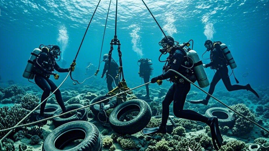 Porque milhares de pneus estão aparecendo nas areias das praias?